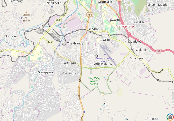 Map location of Westgate